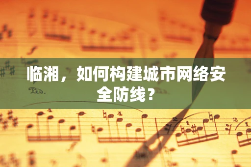 临湘，如何构建城市网络安全防线？