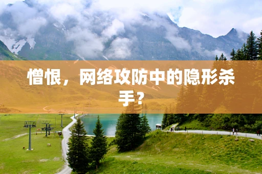 憎恨，网络攻防中的隐形杀手？