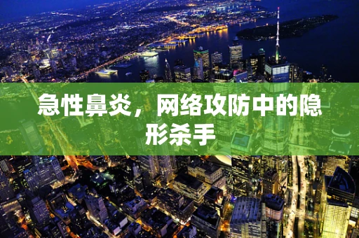 急性鼻炎，网络攻防中的隐形杀手