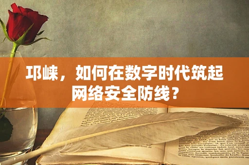 邛崃，如何在数字时代筑起网络安全防线？
