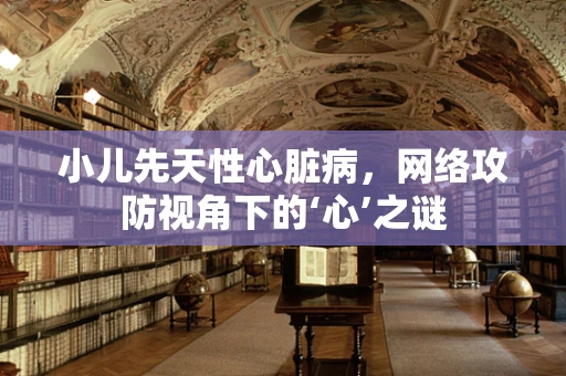 小儿先天性心脏病，网络攻防视角下的‘心’之谜