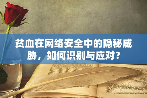 贫血在网络安全中的隐秘威胁，如何识别与应对？