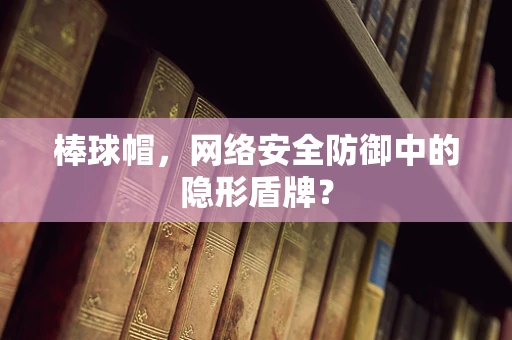 棒球帽，网络安全防御中的隐形盾牌？