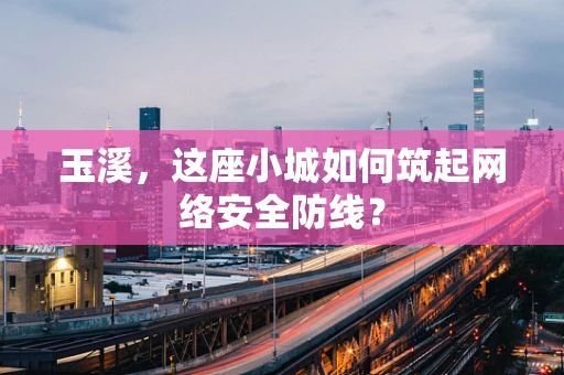玉溪，这座小城如何筑起网络安全防线？