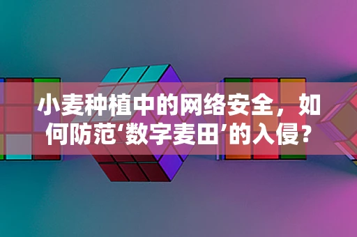 小麦种植中的网络安全，如何防范‘数字麦田’的入侵？