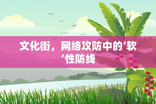 文化街，网络攻防中的‘软’性防线