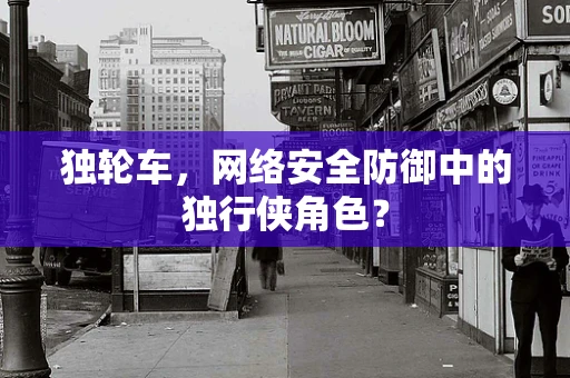 独轮车，网络安全防御中的独行侠角色？