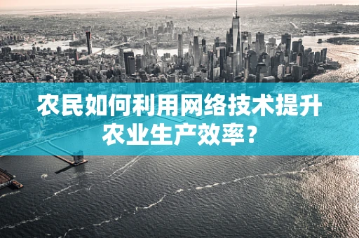 农民如何利用网络技术提升农业生产效率？