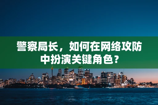 警察局长，如何在网络攻防中扮演关键角色？