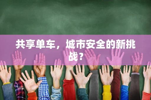 共享单车，城市安全的新挑战？
