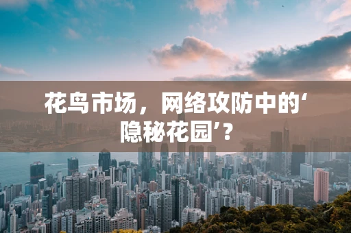 花鸟市场，网络攻防中的‘隐秘花园’？