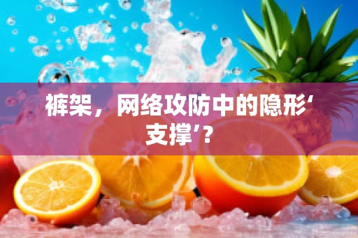 裤架，网络攻防中的隐形‘支撑’？