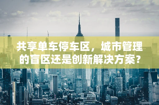 共享单车停车区，城市管理的盲区还是创新解决方案？