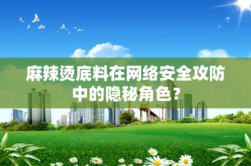 麻辣烫底料在网络安全攻防中的隐秘角色？