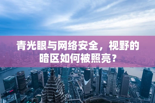 青光眼与网络安全，视野的暗区如何被照亮？