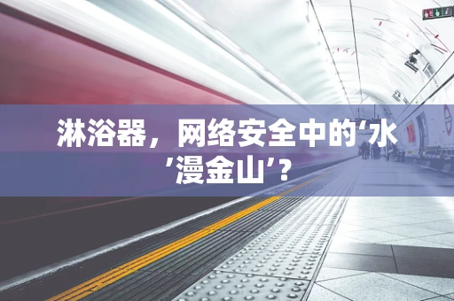 淋浴器，网络安全中的‘水’漫金山’？