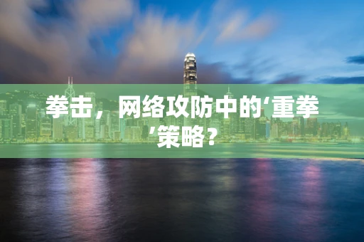 拳击，网络攻防中的‘重拳’策略？