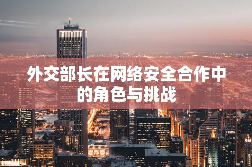 外交部长在网络安全合作中的角色与挑战