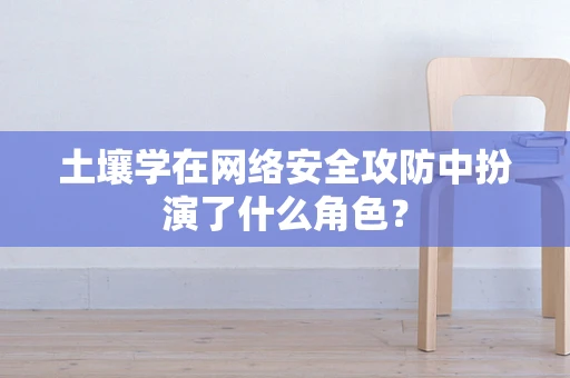 土壤学在网络安全攻防中扮演了什么角色？
