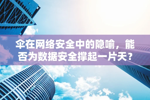 伞在网络安全中的隐喻，能否为数据安全撑起一片天？
