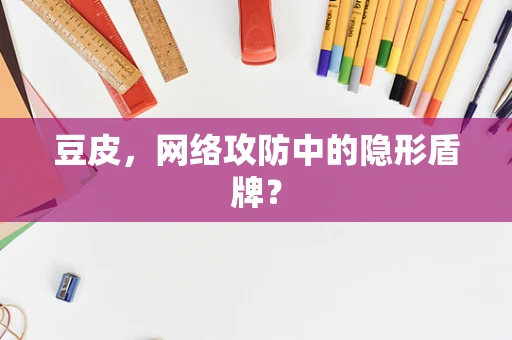 豆皮，网络攻防中的隐形盾牌？