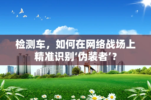 检测车，如何在网络战场上精准识别‘伪装者’？