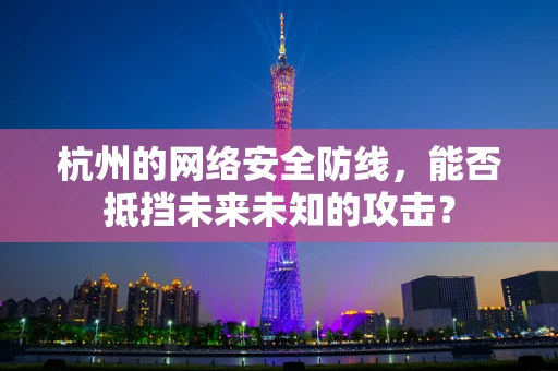 杭州的网络安全防线，能否抵挡未来未知的攻击？