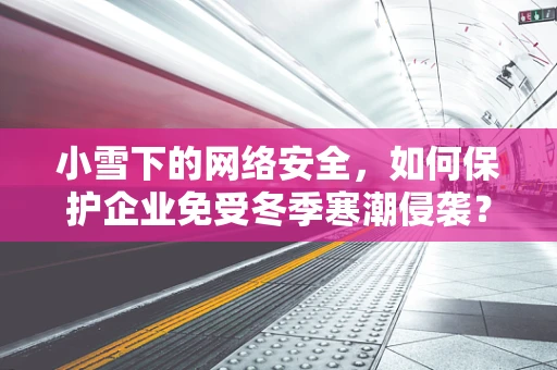 小雪下的网络安全，如何保护企业免受冬季寒潮侵袭？