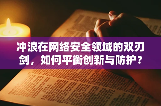 冲浪在网络安全领域的双刃剑，如何平衡创新与防护？