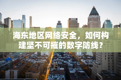 海东地区网络安全，如何构建坚不可摧的数字防线？