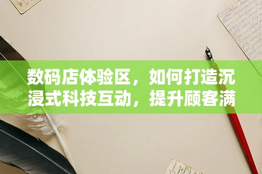数码店体验区，如何打造沉浸式科技互动，提升顾客满意度？