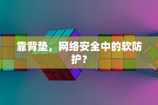 靠背垫，网络安全中的软防护？