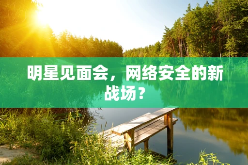 明星见面会，网络安全的新战场？