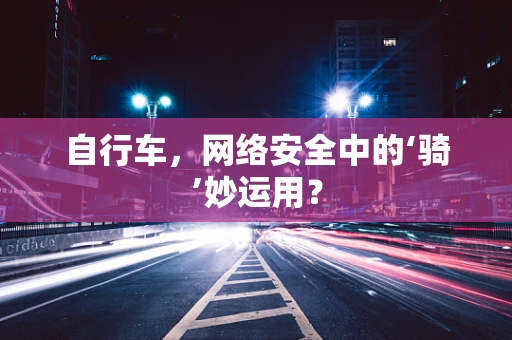自行车，网络安全中的‘骑’妙运用？