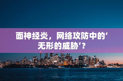 面神经炎，网络攻防中的‘无形的威胁’？