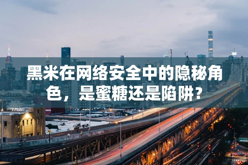 黑米在网络安全中的隐秘角色，是蜜糖还是陷阱？