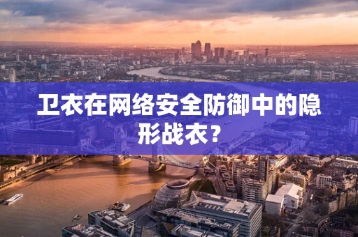 卫衣在网络安全防御中的隐形战衣？