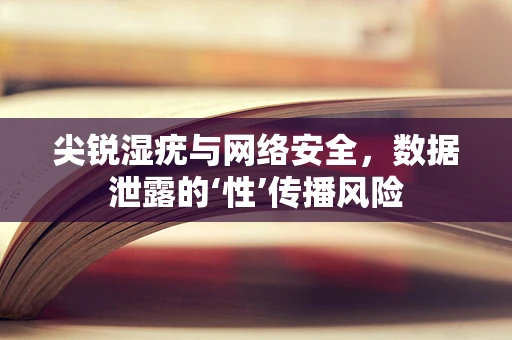 尖锐湿疣与网络安全，数据泄露的‘性’传播风险