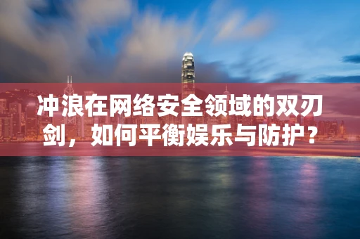 冲浪在网络安全领域的双刃剑，如何平衡娱乐与防护？