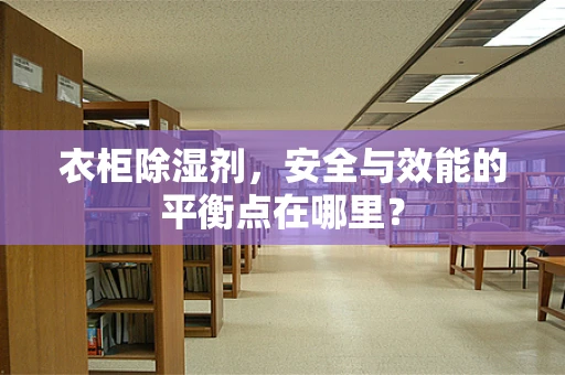 衣柜除湿剂，安全与效能的平衡点在哪里？