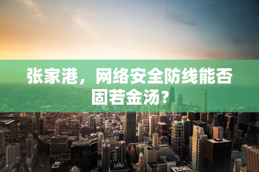 张家港，网络安全防线能否固若金汤？