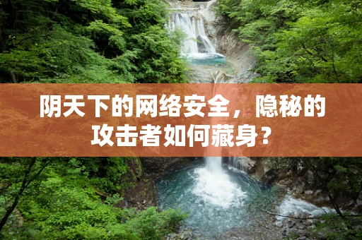 阴天下的网络安全，隐秘的攻击者如何藏身？
