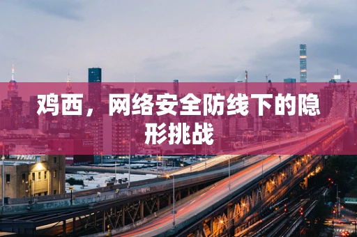 鸡西，网络安全防线下的隐形挑战
