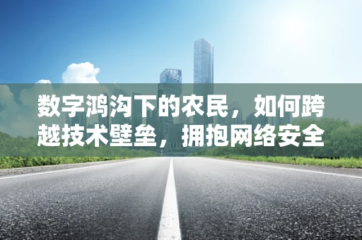 数字鸿沟下的农民，如何跨越技术壁垒，拥抱网络安全？