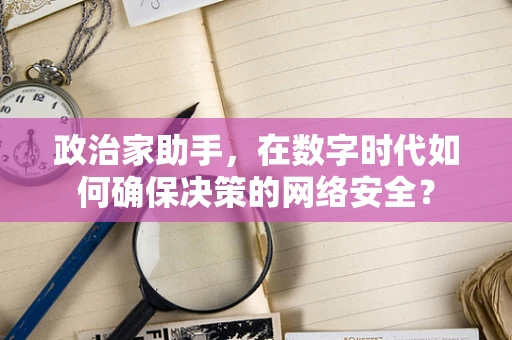 政治家助手，在数字时代如何确保决策的网络安全？