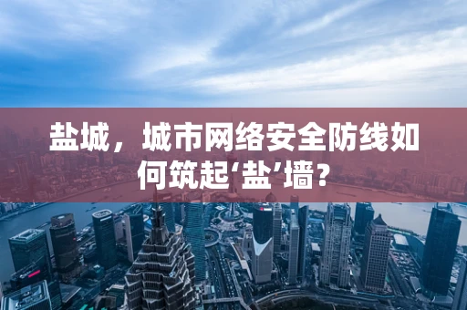 盐城，城市网络安全防线如何筑起‘盐’墙？
