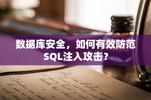 数据库安全，如何有效防范SQL注入攻击？