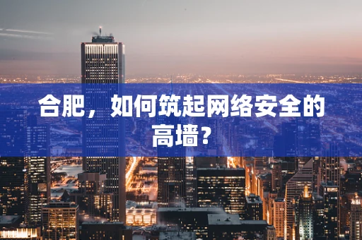 合肥，如何筑起网络安全的高墙？