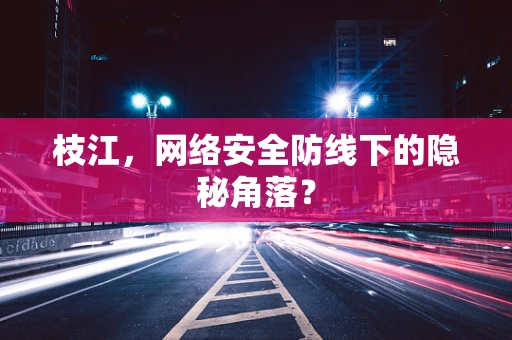 枝江，网络安全防线下的隐秘角落？