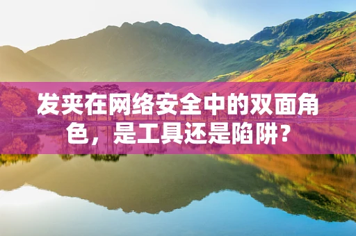 发夹在网络安全中的双面角色，是工具还是陷阱？